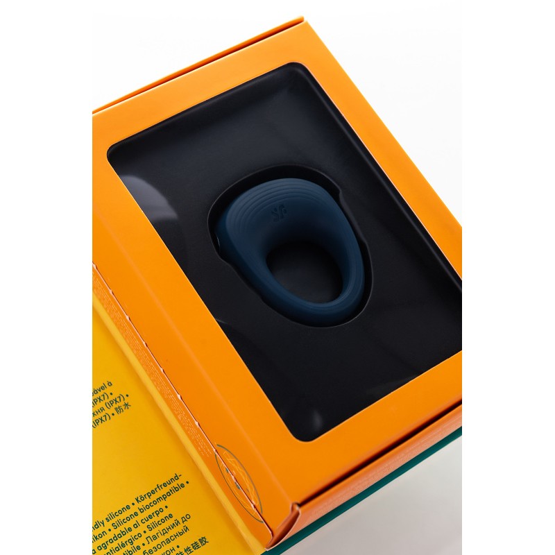 Фото NINGHAI COUNTY JIMEITE ELECTRONICS CO., LTD, адрес: №18, 8th Jinshan road, Ningbo, Китай Эрекционное кольцо на пенис Satisfyer Rings, силикон, синий 5,5 см.