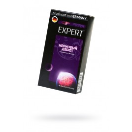 Презервативы Expert, «Неоновый дебют», светящиеся, 18 см, 5,2 см, 8 шт.