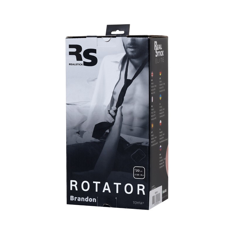 Ротатор RealStick Elite Brandon, SoftSkin, телесный, 17 см