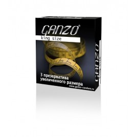Презервативы Ganzo, king size, увеличенного размера, 3 шт.