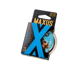 Презервативы Maxus Classic, классические, латекс, пластиковы кейс, 3 шт.