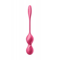 Вагинальные шарики с вибрацией Satisfyer Love Birds 2 Connect App, с пультом ДУ, красный, 22,2 см