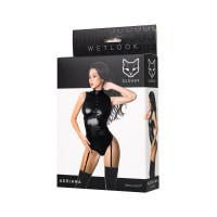 Боди Glossy Adriana из материала Wetlook, XL