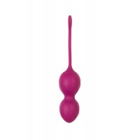 Вагинальные шарики L'Eroina Moussy, силикон, бордовый, 17 см