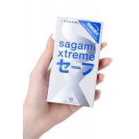 Презервативы Sagami, xtreme, ultrasafe, латекс, 19 см, 5,2 см, 10 шт.