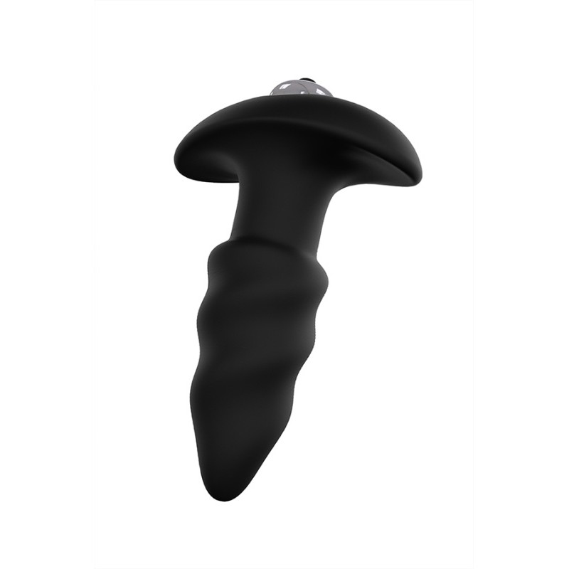 Анальная втулка S-HANDE LOVEARROW с вибрацией, силикон, черная, 10 см