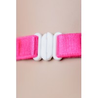 Костюм зайки Candy Girl (корсет, стринги, чулки, галстук-бабочка, ушки), бело-розовый, OS