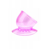 Насадка для массажера Magic Wand, силикон, розовая, 7,5 см