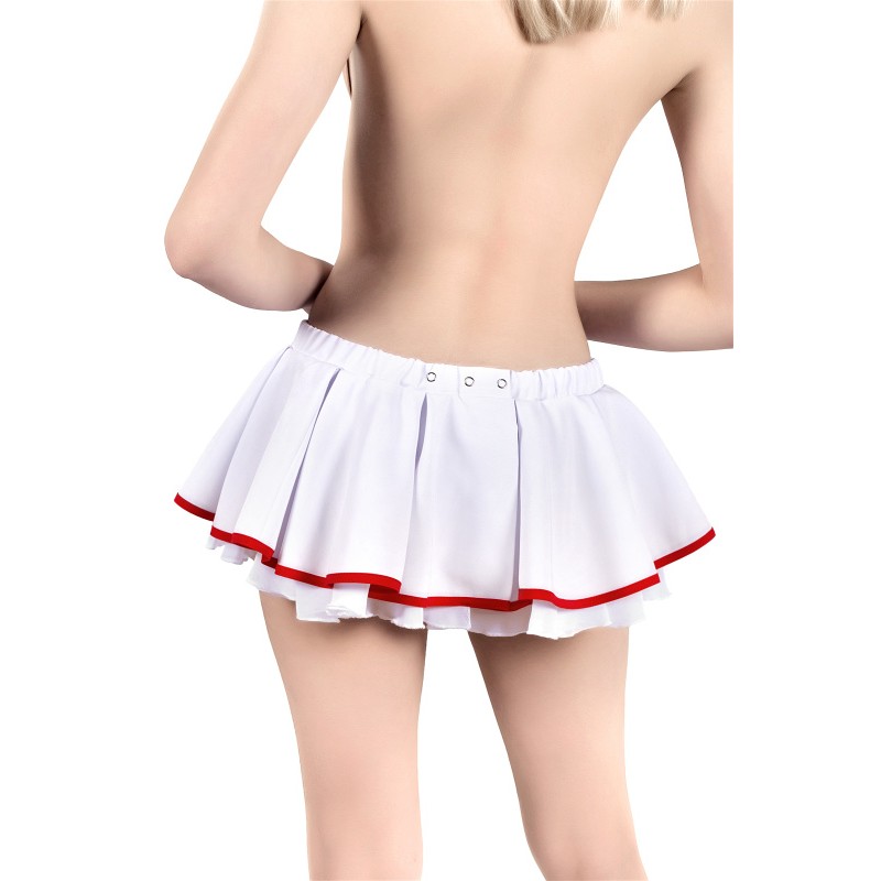 Костюм «Медсестра», Impirante, юбка, бело-красный, 40-42