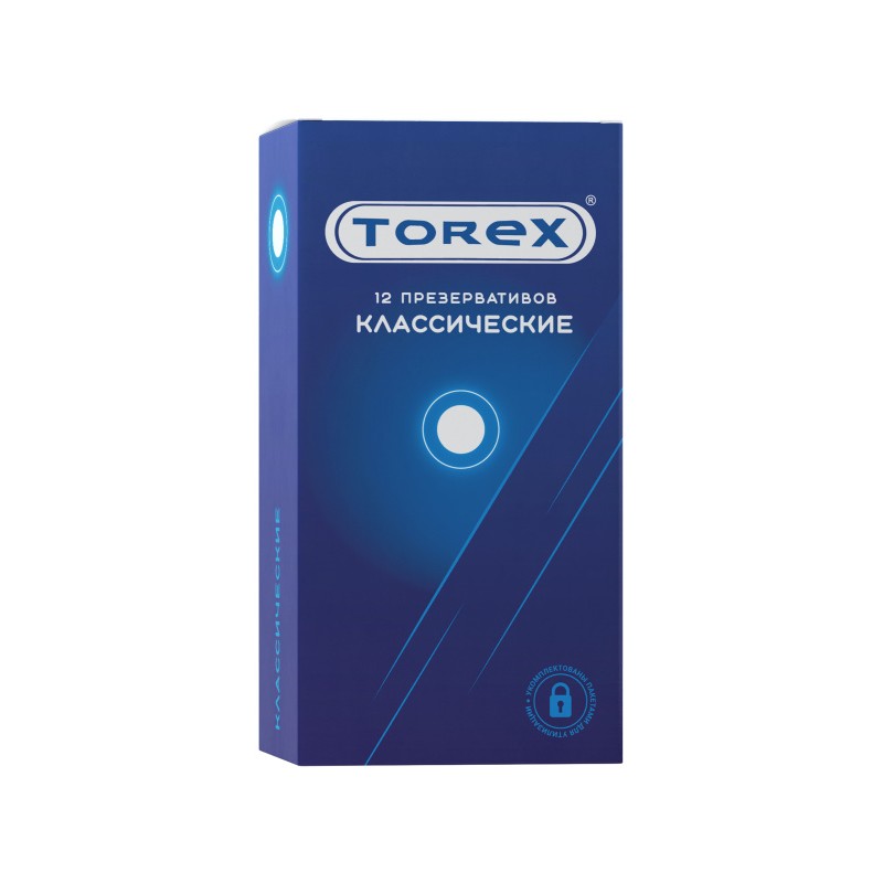 Презервативы Torex, классические, латекс, 19 см, 5,5 см, 12 шт.
