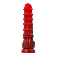 Вибратор Black&Red by TOYFA Monster Tops, силикон, красно-черный, 27 см