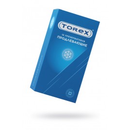 Презервативы Torex, продлевающие, латекс, 18 см, 5,2 см, 12 шт.