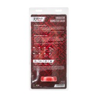 Вибратор Black&Red by TOYFA Monster Saur, силикон, красно-черный, 21,7 см
