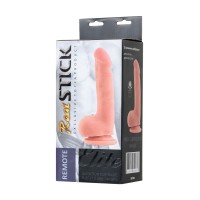 Реалистичный вибратор RealStick Elite Vibro, TPR, телесный, 10 режимов вибрации, 18,5 см