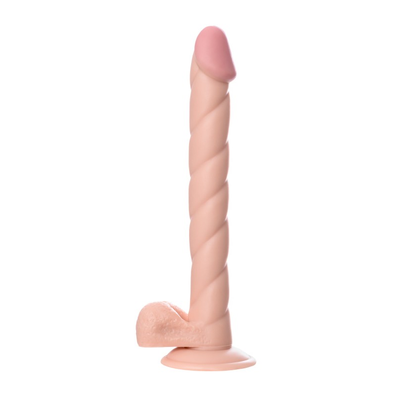 Реалистичный фаллоимитатор RealStick Nude, PVC, телесный, 31,5 см