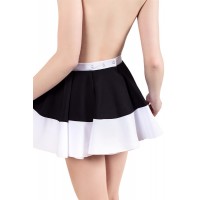 Нижняя часть костюма «Горничная», Pecado BDSM, юбка, черно-белый, 40-42