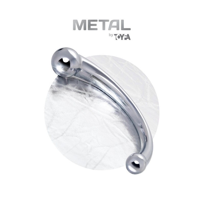 Металлический дилдо Metal by Toyfa, металл, серебристый, 21 см