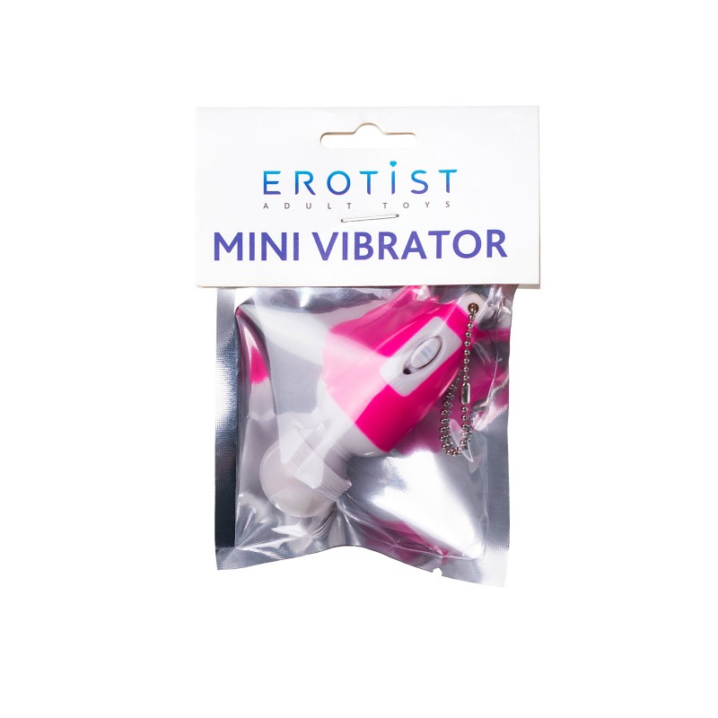 Мини-вибратор Erotist Adult Toys, ABS пластик, черный, 6,5 см