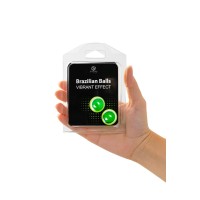 Массажное масло SECRET PLAY BRAZILIAN BALLS, с эффектом вибрации, 2 х 4 гр
