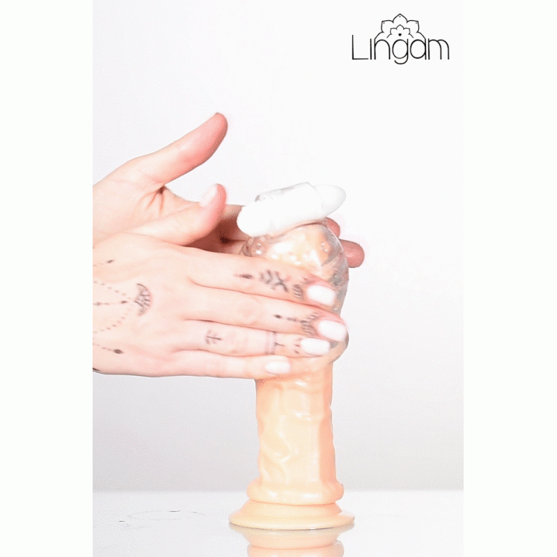 Мастурбатор нереалистичный Lingam by TOYFA  Shakti, TPE, прозрачный, 9 см
