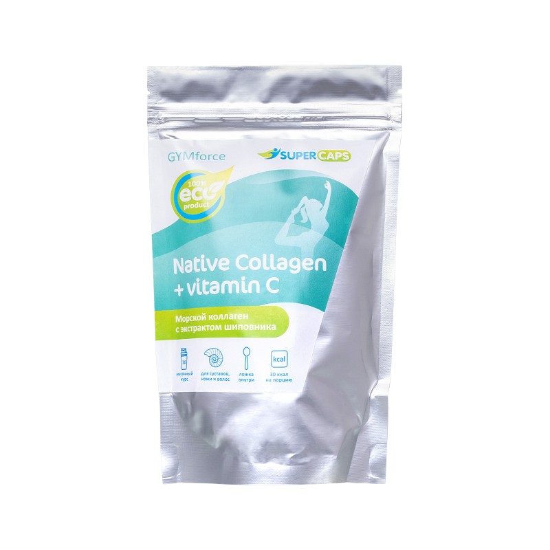 Натуральный коллаген Super Caps, Collagen с витамином С,150 г