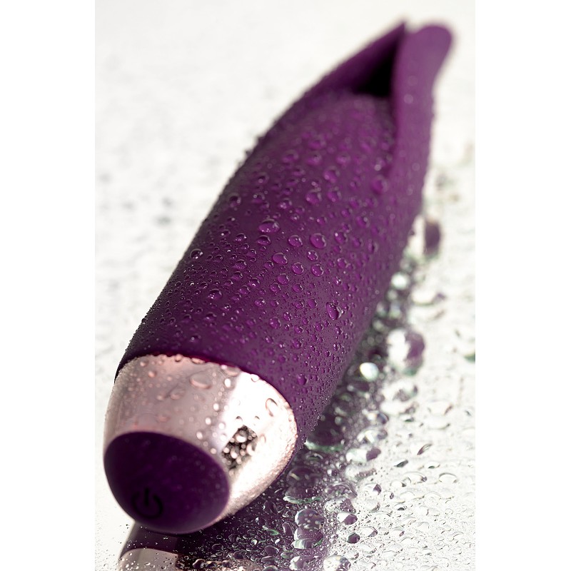 Вибростимулятор L'EROINA by TOYFA Flo, силикон, фиолетовый, 18,5 см