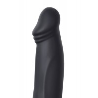 Насадка на пенис для двойного проникновения Black&Red by TOYFA, силикон, чёрная, 19 см