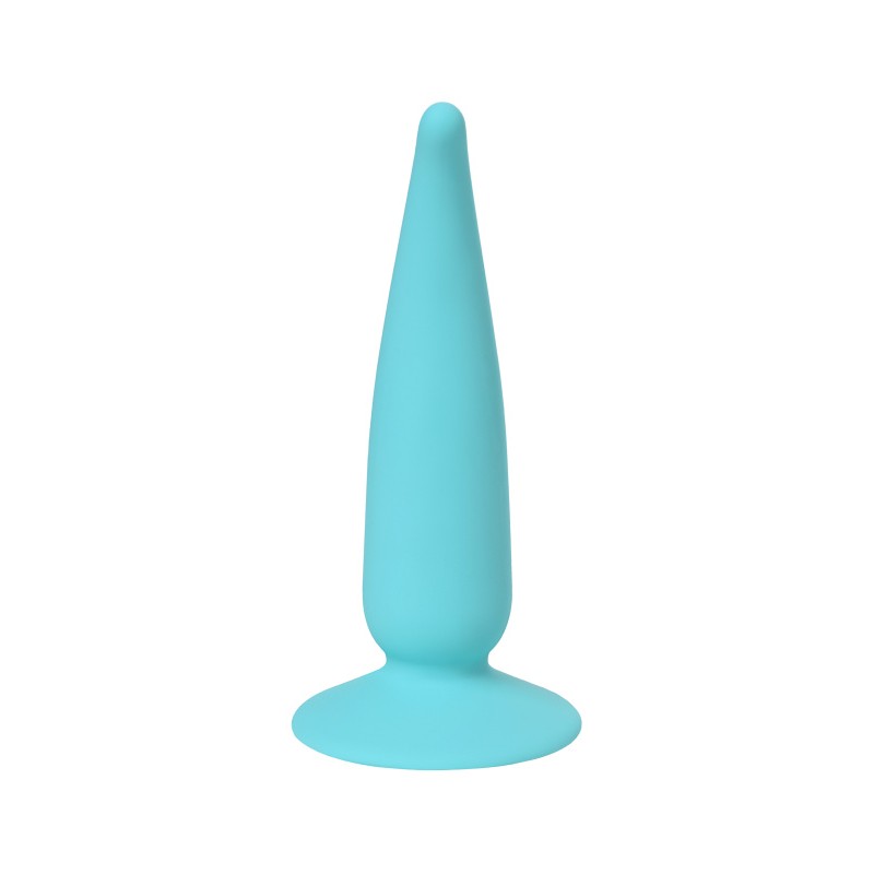 Анальная втулка ToDo by Toyfa Сappy, силикон, голубая, 12,5 см, Ø 2,7 см