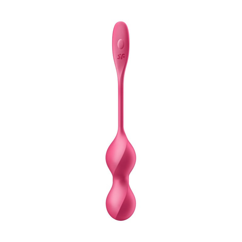 Вагинальные шарики с вибрацией Satisfyer Love Birds 2 Connect App, с пультом ДУ, красный, 22,2 см