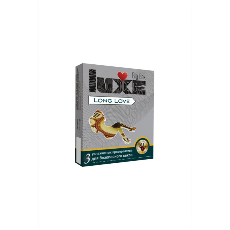 Презервативы Luxe, big box, long love, латекс, 18 см, 24 шт.