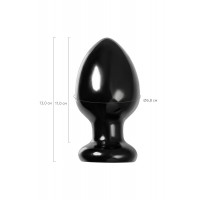 Анальная втулка TOYFA POPO Pleasure Cetus β, PVC, черная, 13 см, Ø 6,8 см