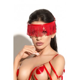 Украшение на голову Me Seduce Queen of hearts с длинной бахромой, красное, OS