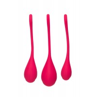Набор вагинальных шариков Satisfyer YONI, силикон, красный, Ø 2 см.