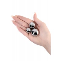 Набор вагинальных шариков Metal by TOYFA: 3 шт, металлические, Ø 2,8 мм, 2,3 мм, 1,8 мм