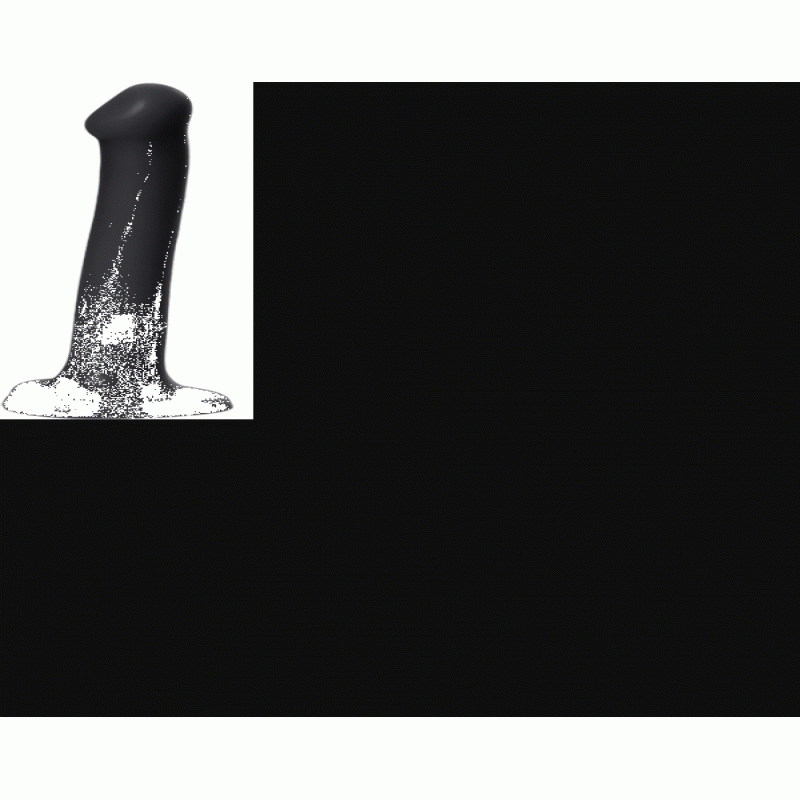 Ремневой нереалистичный страпон на присоске Strap-on-me, S, силикон, черный, 17 см