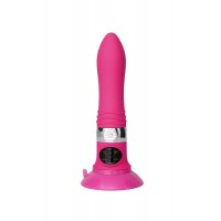 Нереалистичный вибратор Sexus Funny Five, ABS пластик, Розовый, 18,5 см