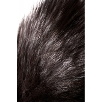 Анальная втулка с хвостом чернобурой лисы POPO Pleasure by TOYFA, S, силикон, черная, 45 см, Ø 2,7 с