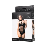 Боди Glossy Sherrie из материала Wetlook, XL