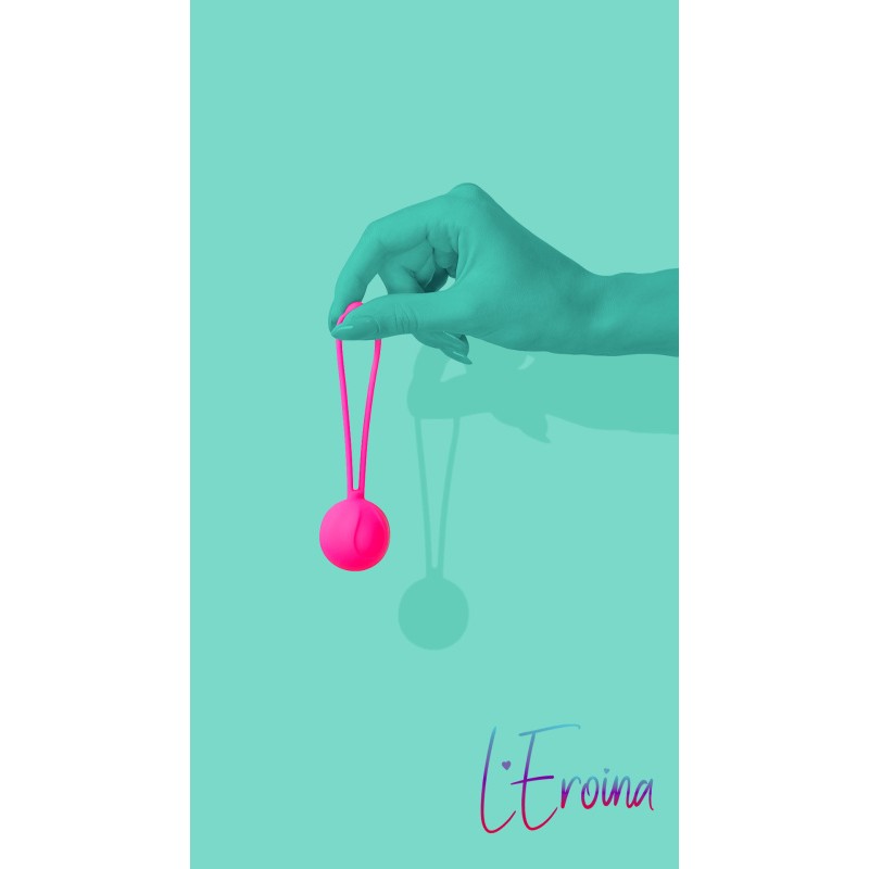 Вагинальный шарик L'EROINA by TOYFA Blush, силикон, розовый,10,5 см