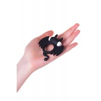 Эрекционное кольцо на пенис JOS COCKY DEVIL, силикон, черный, 8,5 см