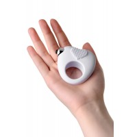 Виброкольцо для продления полового акта JOS MOYS, силикон, белое, 6,7 см