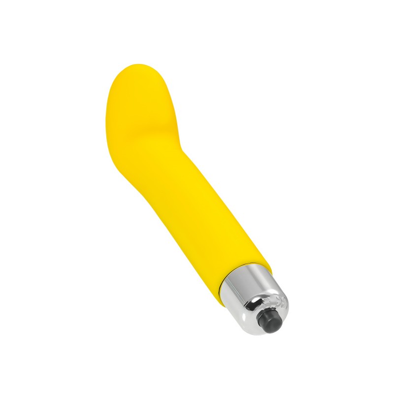 Стимулятор точки G Eromantica Awe, силикон, желтый, 12 см