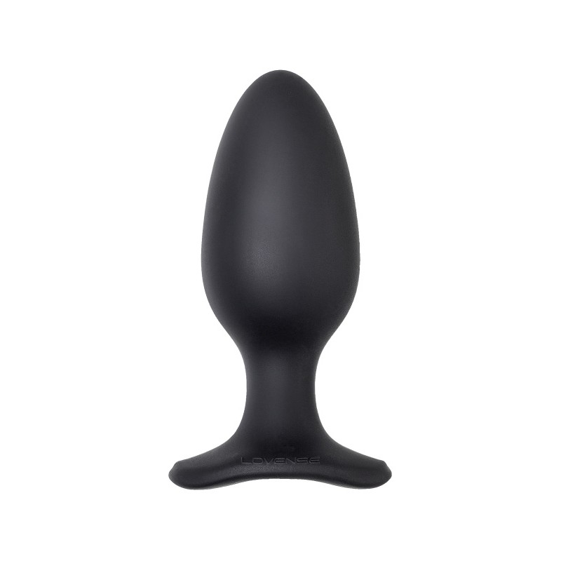 Анальная втулка LOVENSE Hush 2 (L), силикон, черная, 12,1 см