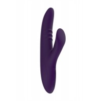 Вибратор с клиторальным стимулятором Nalone Peri, силикон, фиолетовый, 23,3 см