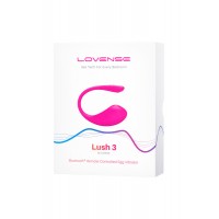 Виброяйцо Lovense Lush 3, силикон, розовый,18 см