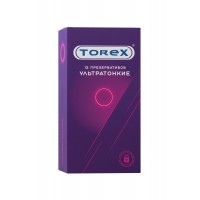 Презервативы Torex, ультратонкие, латекс, 19 см, 5,5 см, 12 шт.