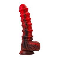 Вибратор Black&Red by TOYFA Monster Tops, силикон, красно-черный, 27 см