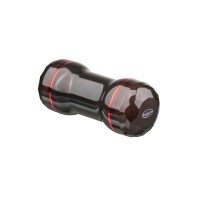Двусторонний мастурбатор в колбе MALESATION Double Joy, TPE, черный, 25 см