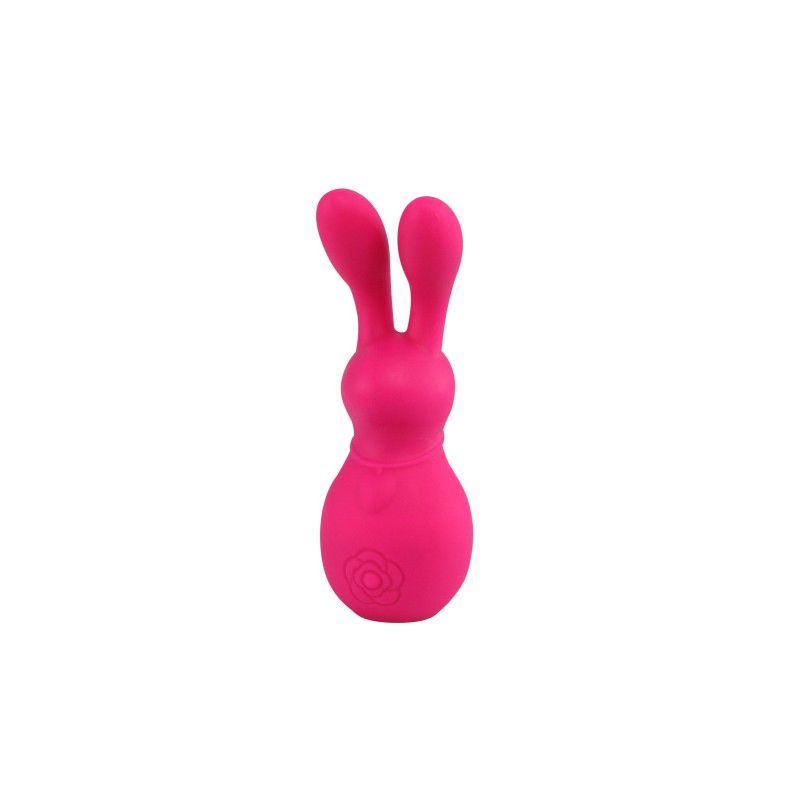 Вибратор в форме "кролика" MARO KAWAII 6, силикон, розовый, 11,8 см