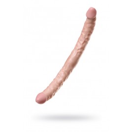 Двусторонний фаллоимитатор TOYFA RealStick Nude реалистичный, PVC, телесный, 42,5 см